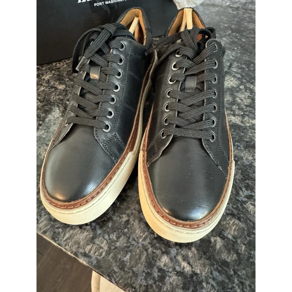 Allen Edmonds Porter City‎ Derby Men's 8.5 D Casual Sneakers Black Brown Leather